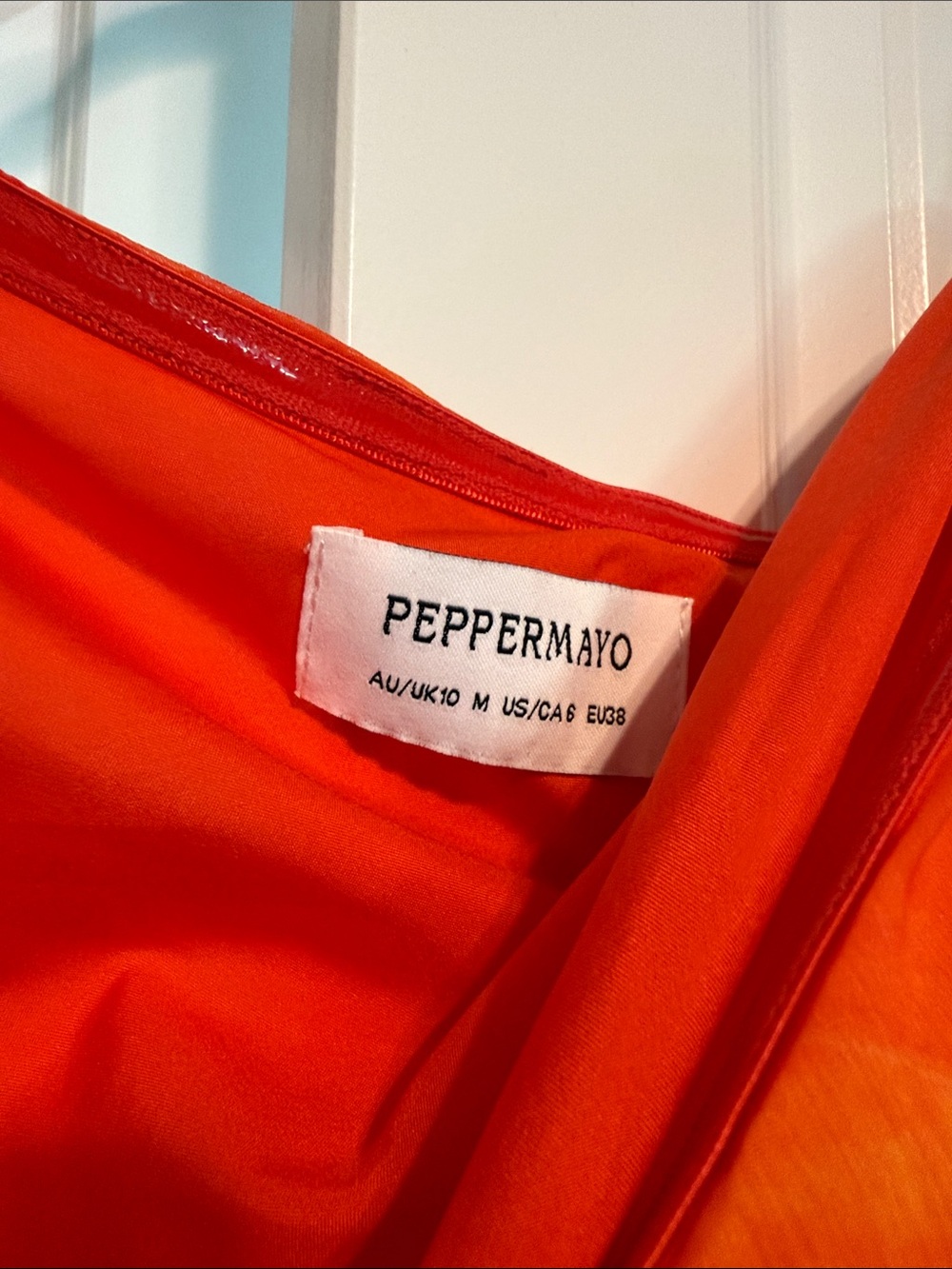 Peppermayo Red-Orange Floral Maxi Dress - Picture 2 of 3